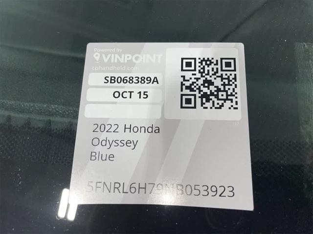 used 2022 Honda Odyssey car, priced at $31,250