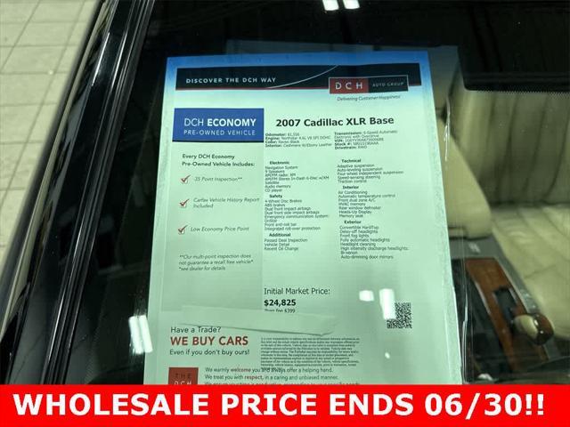 used 2007 Cadillac XLR car, priced at $15,500