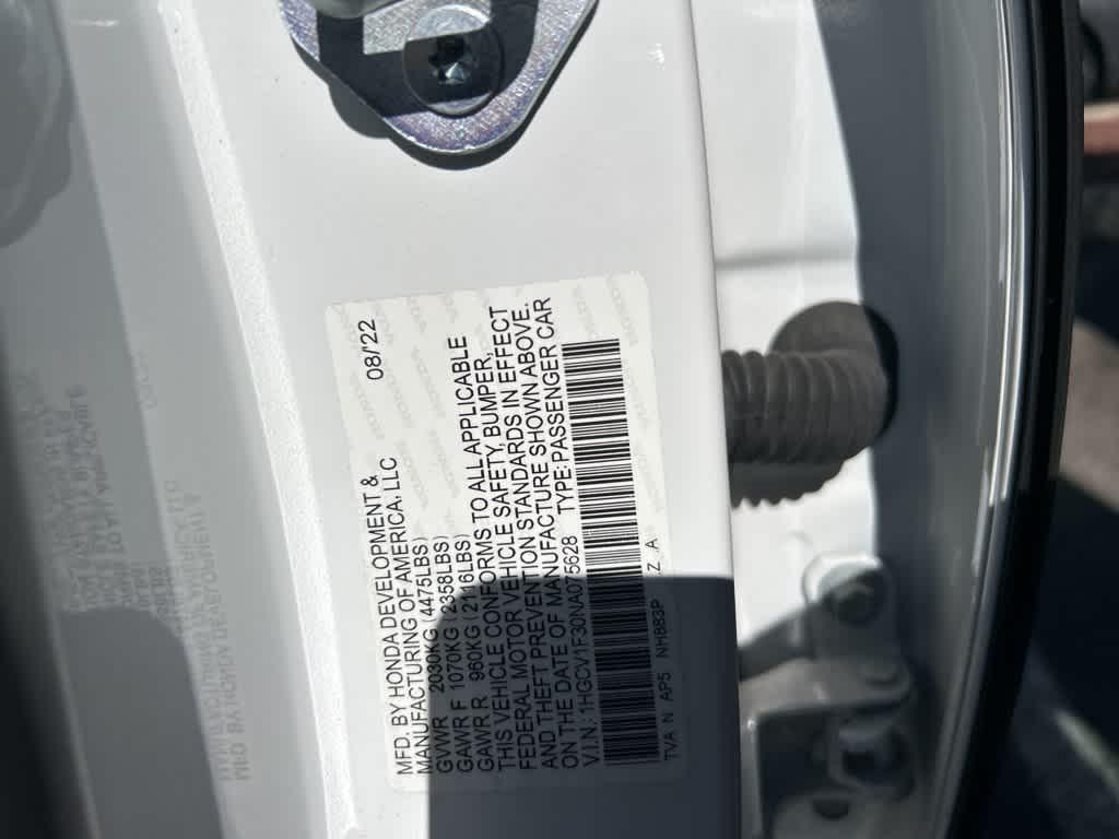 used 2022 Honda Accord car, priced at $26,201