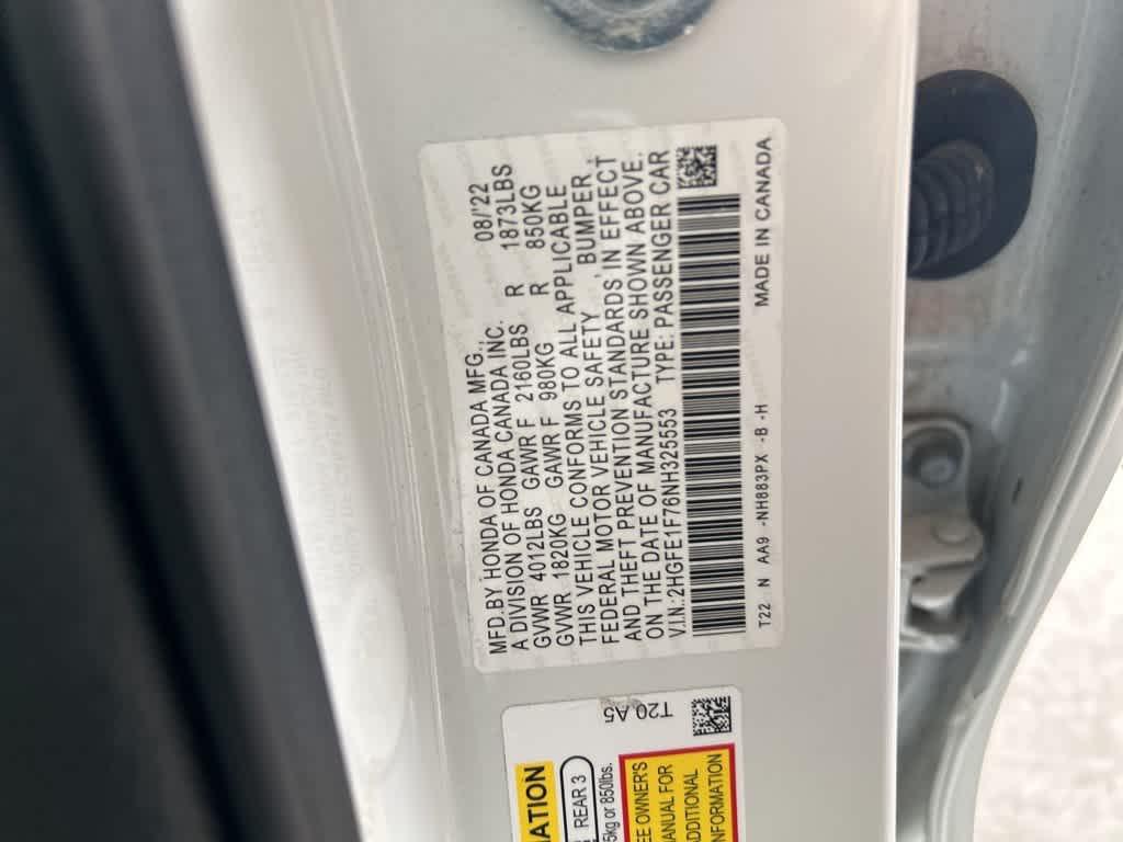 used 2022 Honda Civic car, priced at $22,557