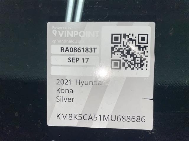 used 2021 Hyundai Kona car, priced at $19,143