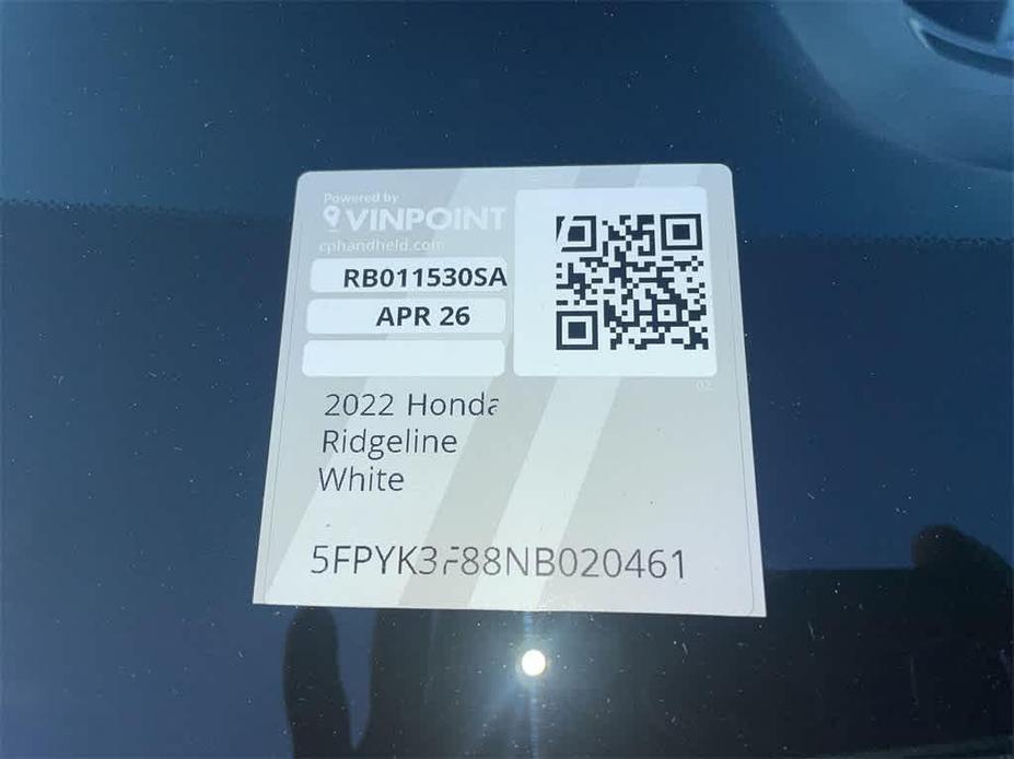 used 2022 Honda Ridgeline car, priced at $33,450