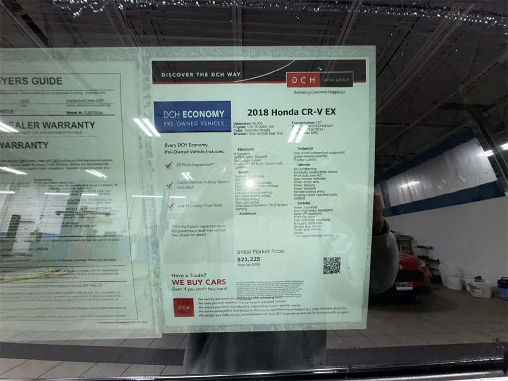 used 2018 Honda CR-V car, priced at $21,225