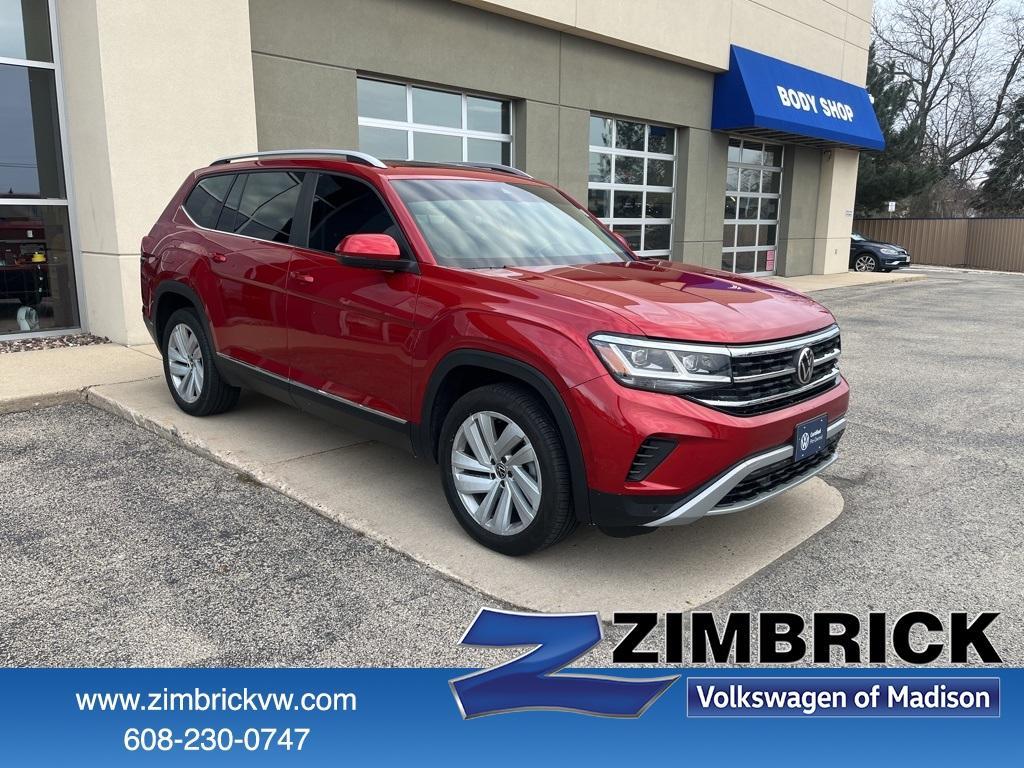 used 2021 Volkswagen Atlas car, priced at $28,995