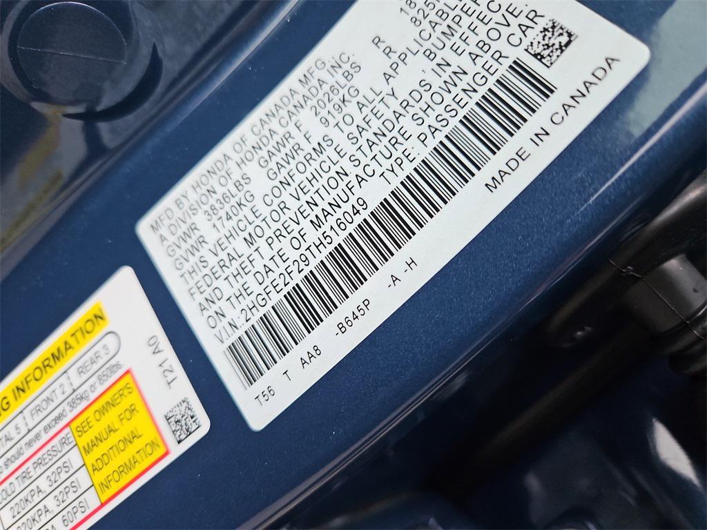 new 2026 Honda Civic car, priced at $26,245