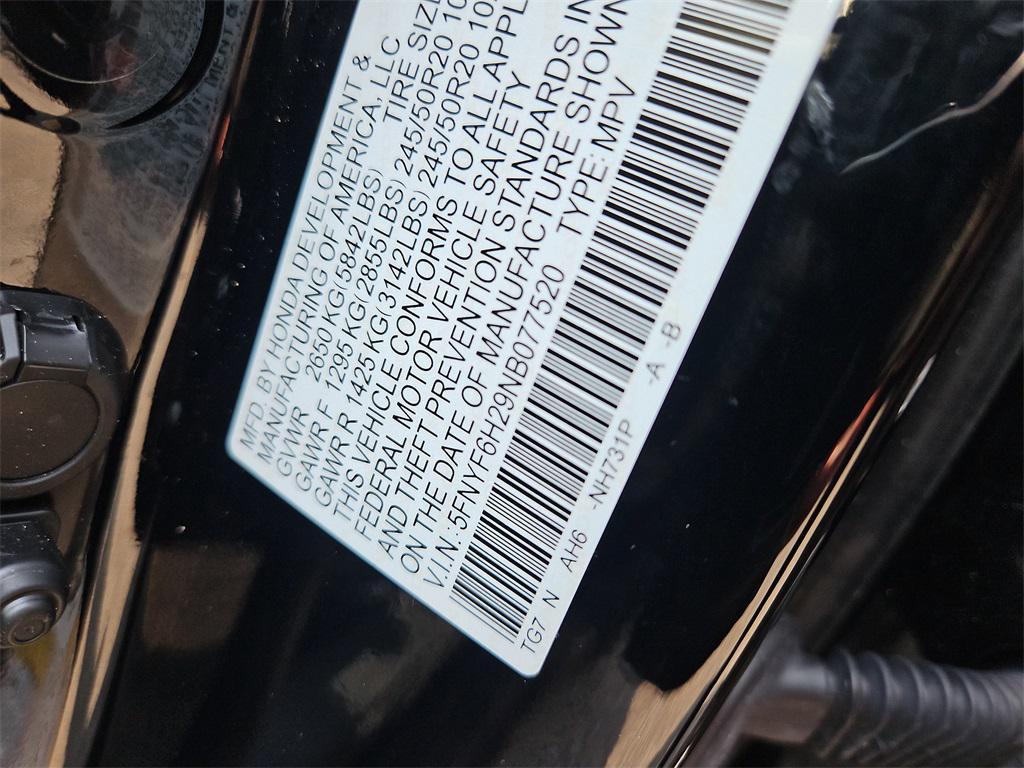 used 2022 Honda Pilot car, priced at $34,987