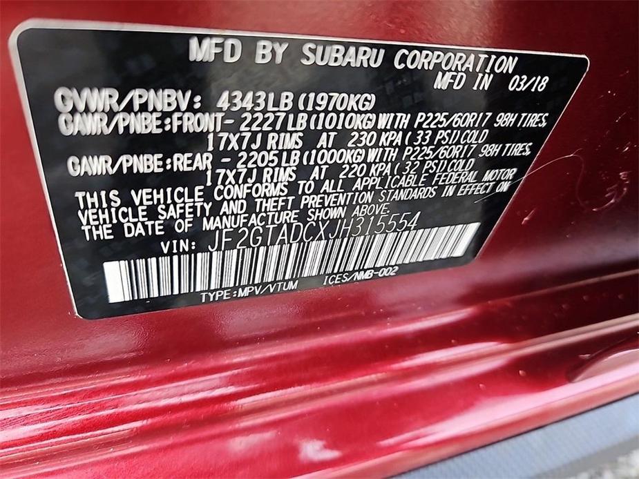 used 2018 Subaru Crosstrek car, priced at $17,387
