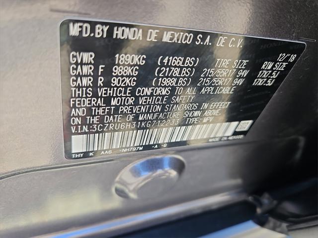 used 2019 Honda HR-V car, priced at $15,987
