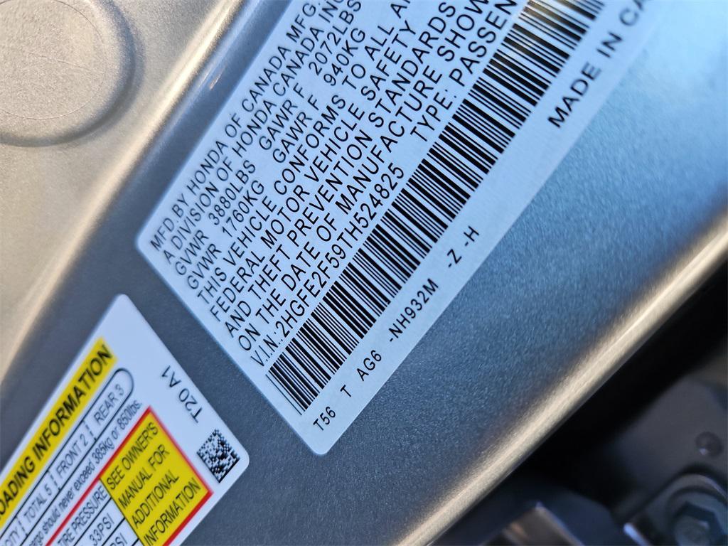 new 2026 Honda Civic car, priced at $27,790