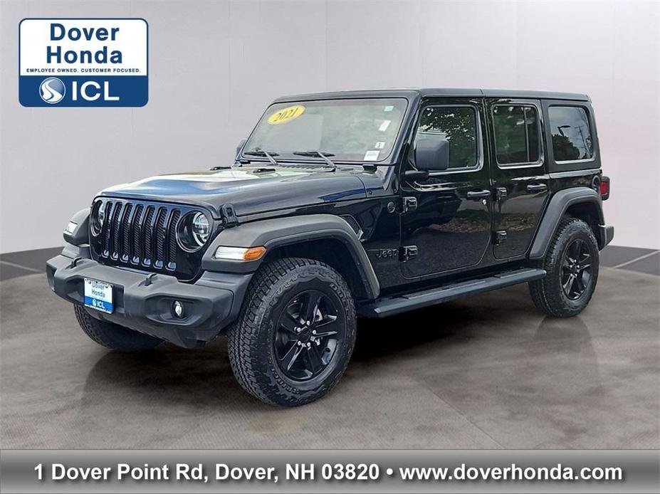 used 2021 Jeep Wrangler Unlimited car, priced at $34,604