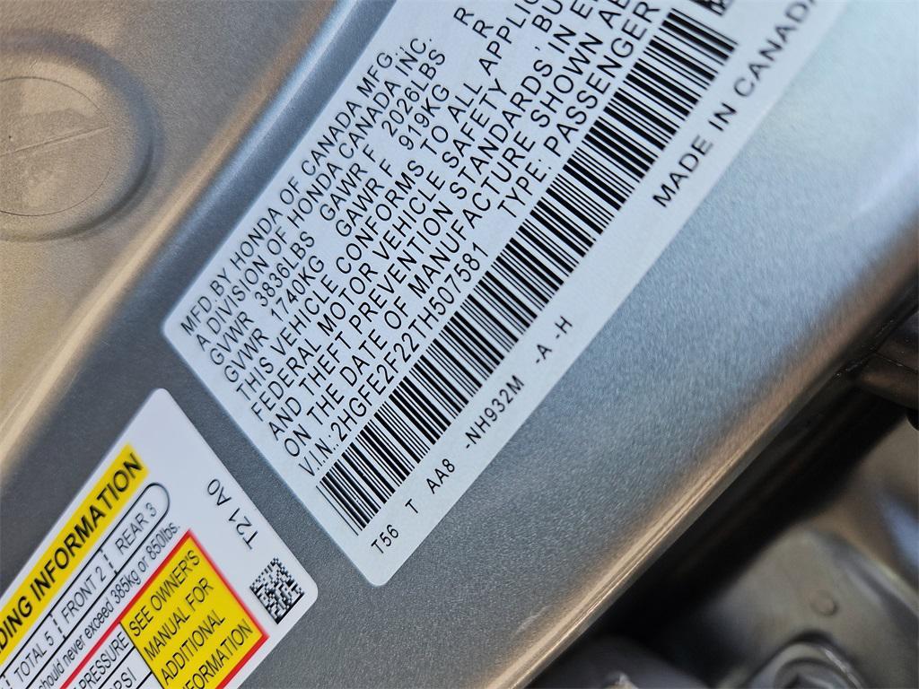 new 2026 Honda Civic car, priced at $25,745