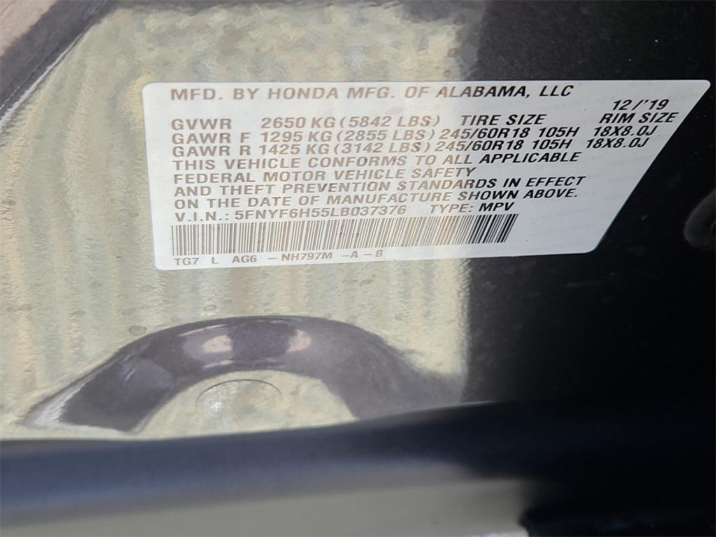 used 2020 Honda Pilot car, priced at $28,387