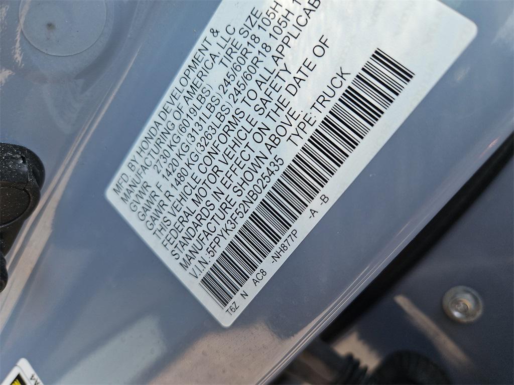 used 2022 Honda Ridgeline car