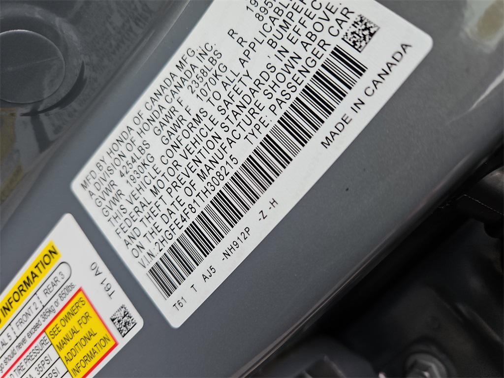new 2026 Honda Civic Hybrid car, priced at $33,945