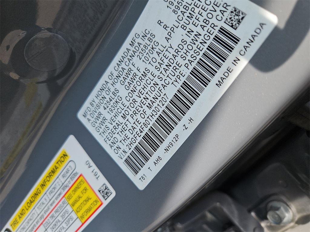 new 2026 Honda Civic Hybrid car, priced at $30,900