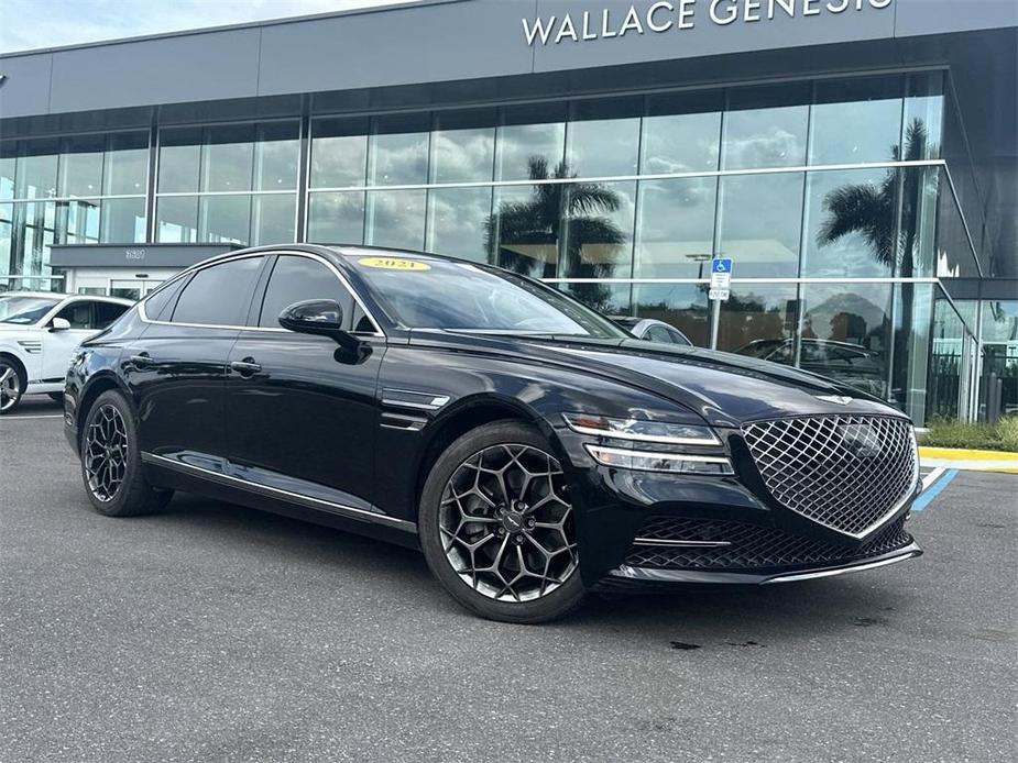 used 2021 Genesis G80 car, priced at $30,555