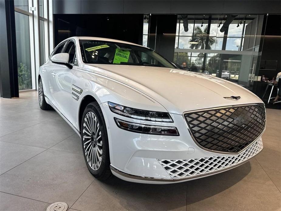 new 2023 Genesis Electrified G80 car, priced at $59,525