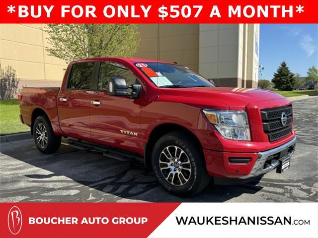 used 2021 Nissan Titan car, priced at $37,400