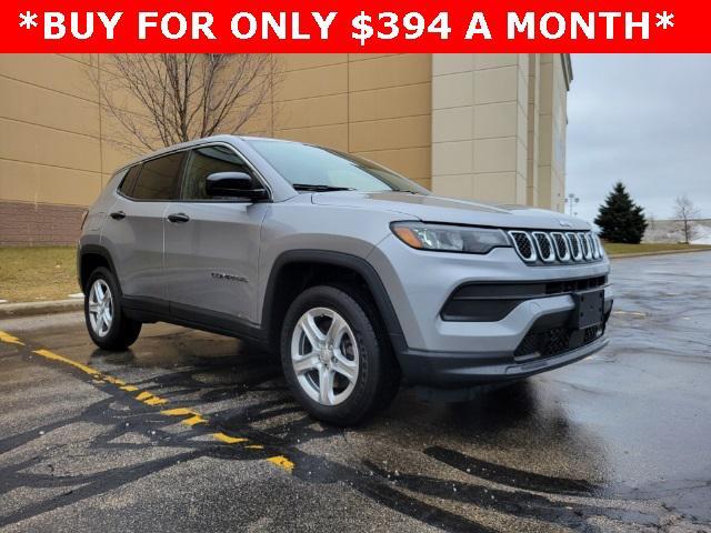 used 2023 Jeep Compass car, priced at $24,852
