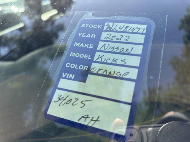 used 2022 Nissan Kicks car, priced at $18,999
