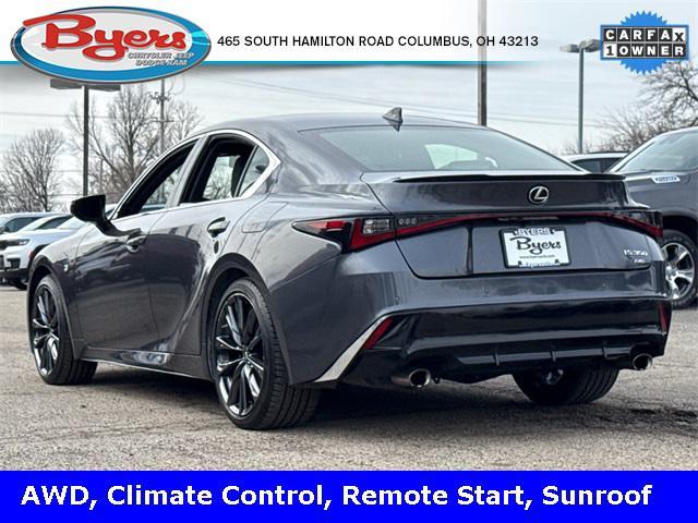 used 2022 Lexus IS 350 car, priced at $39,479