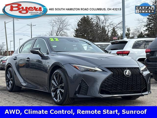 used 2022 Lexus IS 350 car, priced at $39,479