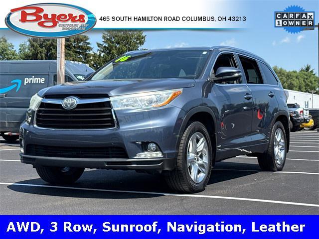 used 2016 Toyota Highlander car, priced at $18,219