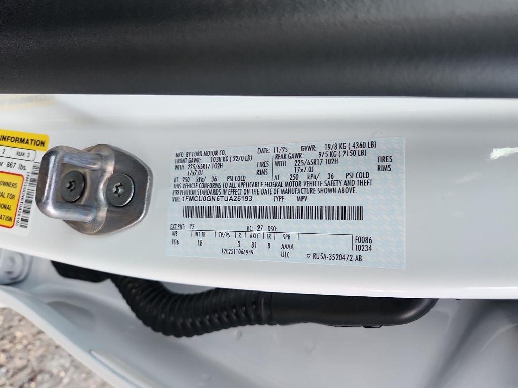 new 2026 Ford Escape car, priced at $27,441