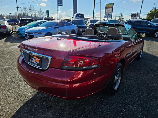 used 2002 Chrysler Sebring car, priced at $3,999