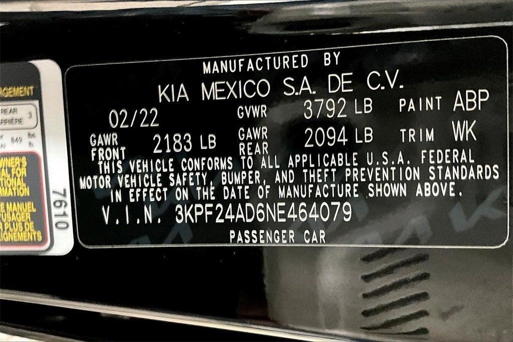 used 2022 Kia Forte car, priced at $16,900