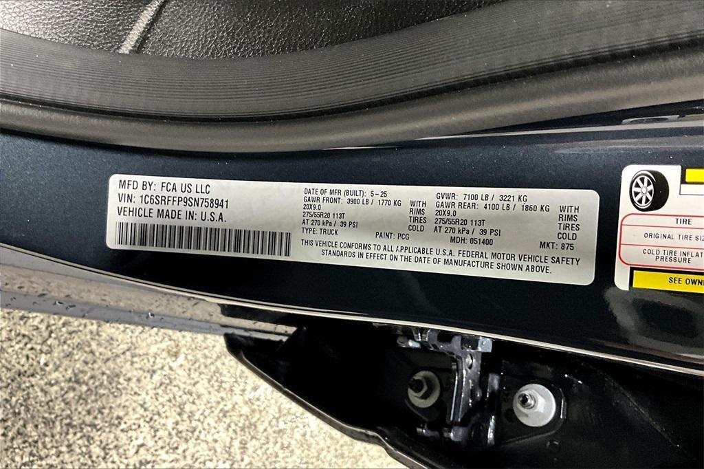 new 2025 Ram 1500 car, priced at $55,708
