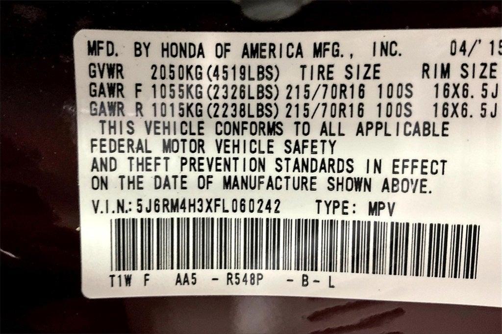 used 2015 Honda CR-V car, priced at $17,500