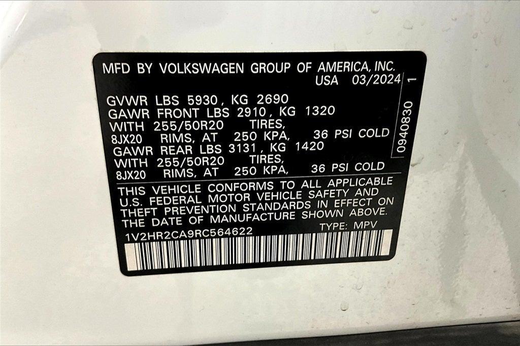 used 2024 Volkswagen Atlas car, priced at $34,000