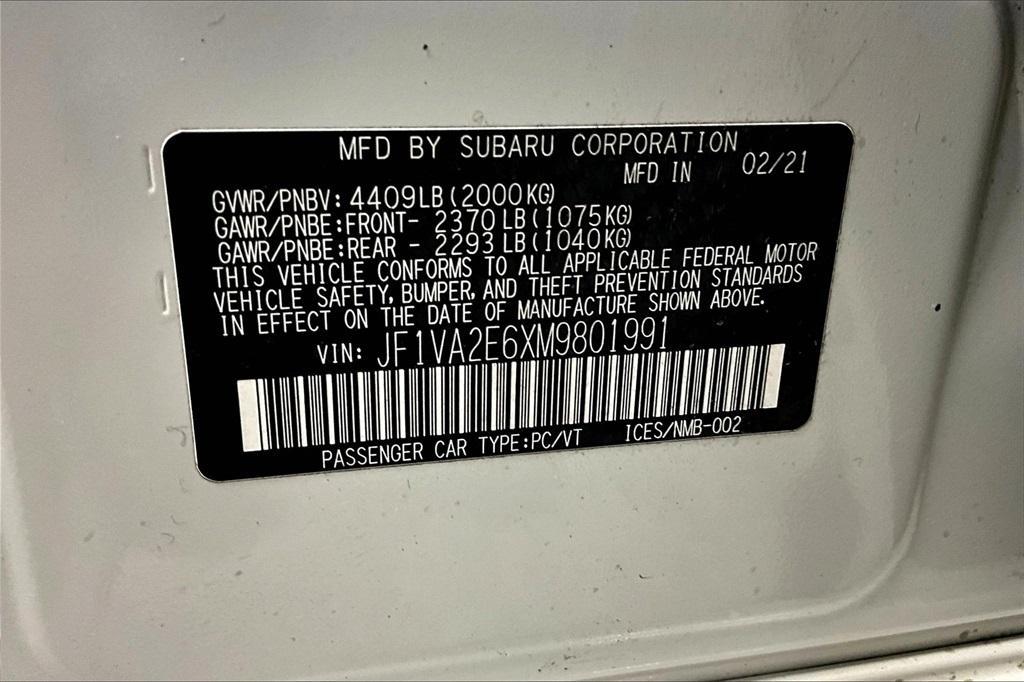 used 2021 Subaru WRX STI car, priced at $35,900