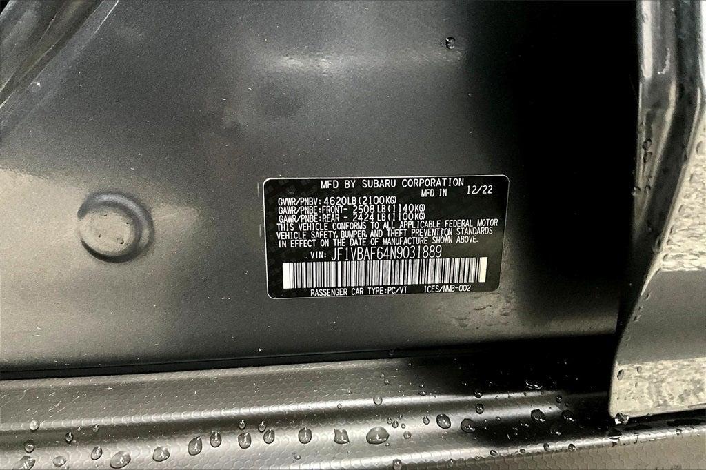 used 2022 Subaru WRX car, priced at $28,500