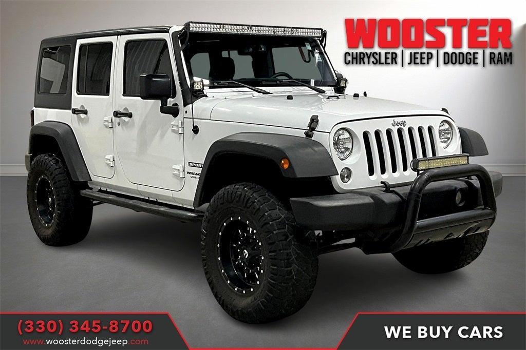 used 2016 Jeep Wrangler Unlimited car, priced at $21,900