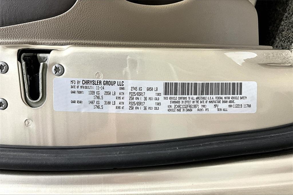 used 2015 Chrysler Town & Country car, priced at $14,900