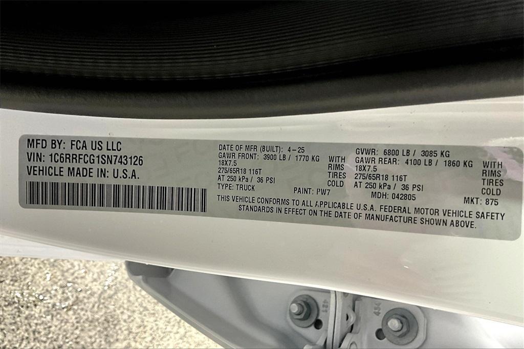 new 2025 Ram 1500 car, priced at $39,008