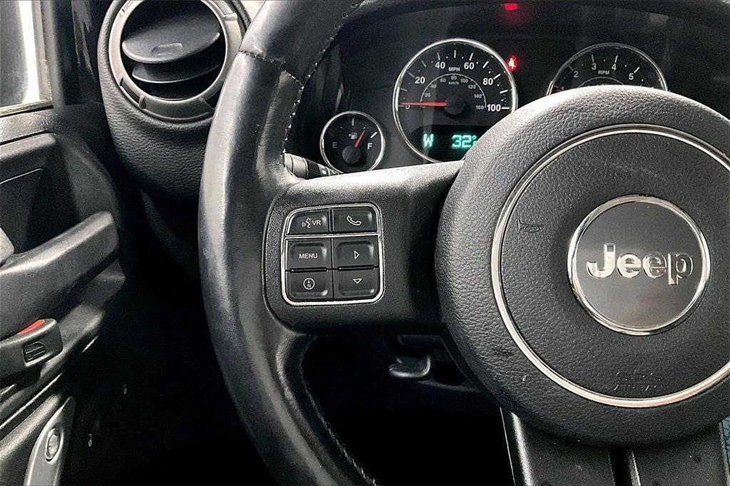used 2015 Jeep Wrangler car, priced at $17,500
