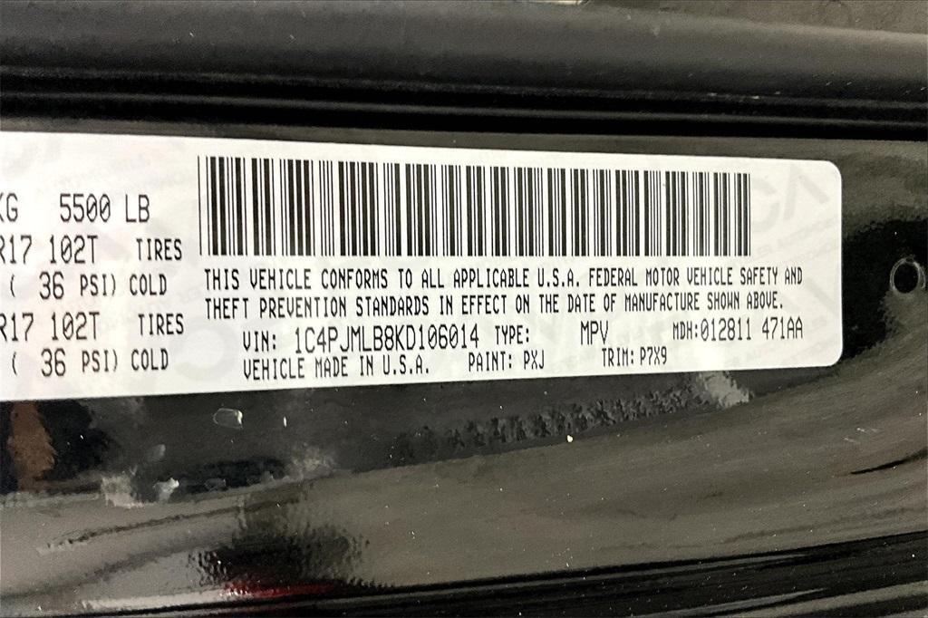 used 2019 Jeep Cherokee car, priced at $17,200