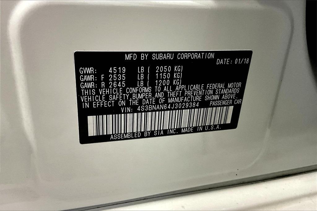 used 2018 Subaru Legacy car, priced at $11,900