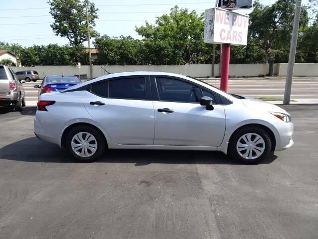 used 2021 Nissan Versa car, priced at $7,400