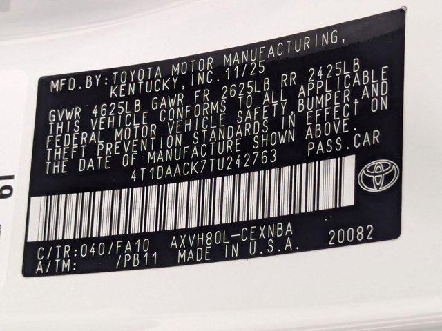 new 2026 Toyota Camry car, priced at $29,653