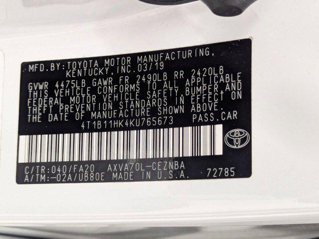 used 2019 Toyota Camry car, priced at $18,499