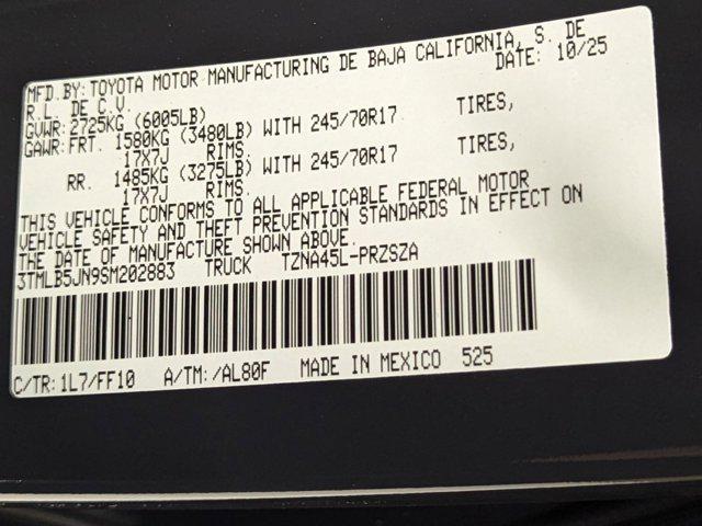 new 2025 Toyota Tacoma car, priced at $44,798