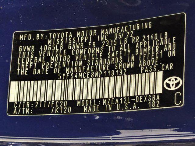 used 2022 Toyota Corolla car, priced at $20,499