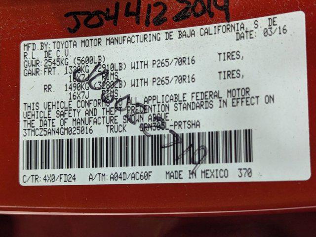 used 2016 Toyota Tacoma car, priced at $28,499