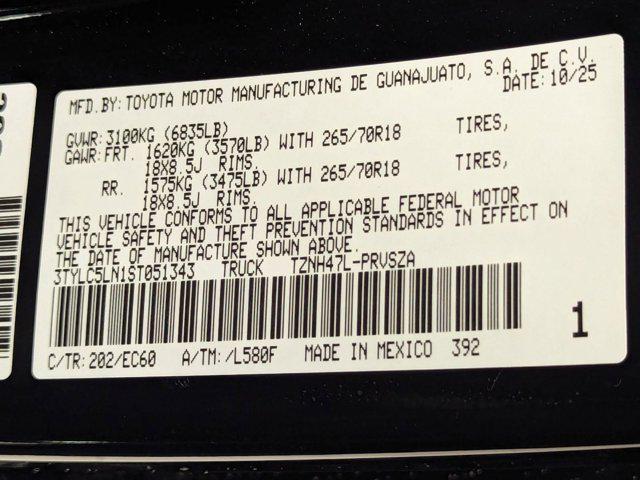 new 2025 Toyota Tacoma car, priced at $61,598