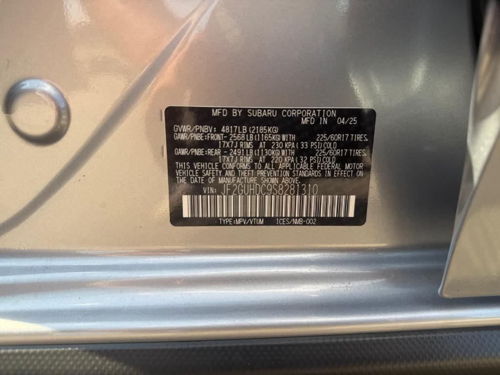 new 2025 Subaru Crosstrek car, priced at $28,553