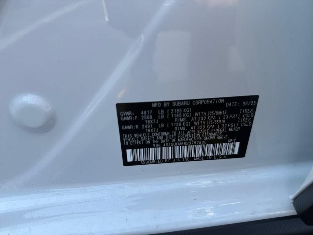new 2025 Subaru Crosstrek car, priced at $34,273